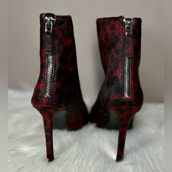 NINE WEST NWOT Calf Hair Zip Boot - Picture 6 of 11